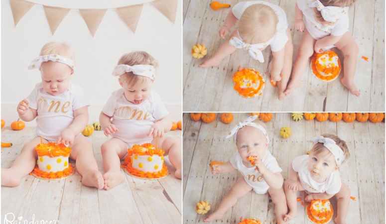Two Sweet Pumpkins Turn One  {Indianapolis Twins Photographer}