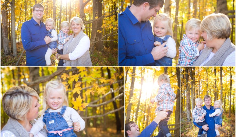 Gorgeous Twins in the Fall Leaves  {Indianapolis Children Photographer}