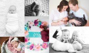 Newborn photos taken in Indianapolis homes during lifestyle photo sessions.