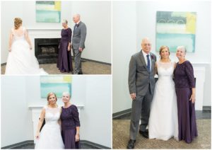 Bride with her parents by Raindancer Studios Indianapolis Wedding Photographer Jill Howell