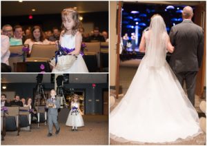 Flower girl and ring bearer walking down the aisle by Raindancer Studios Indianapolis Wedding Photographer Jill Howell