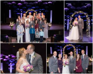 Bride and groom with family after the wedding by Raindancer Studios Indianapolis Wedding Photographer Jill Howell