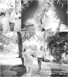 Soon to be husband following his fiancé. Indianapolis Engagement Photographer, Raindancer Studios