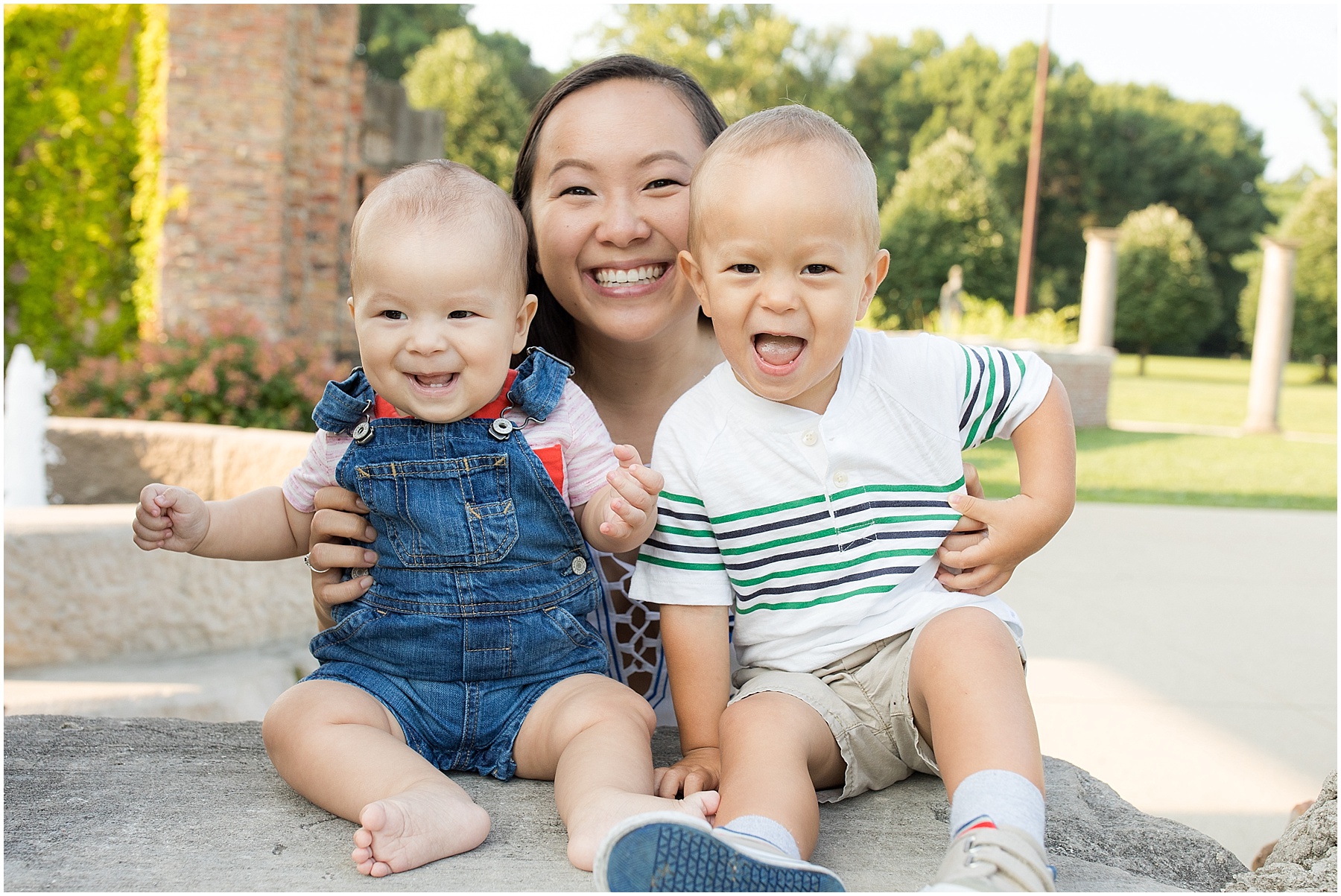 Mother and her two children.  Indianapolis Family Photography, Raindancer Studios