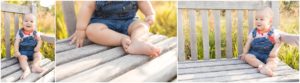 Little girl sitting pretty on a wood bench. Indianapolis Family Photography, Raindancer Studios