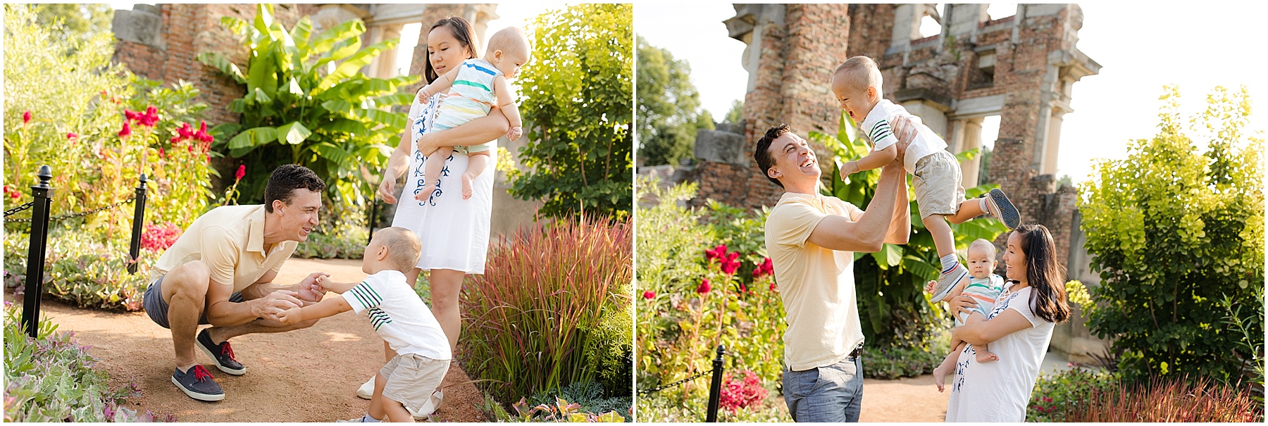 Husband and wife playing with their children.  Indianapolis Family Photography, Raindancer Studios