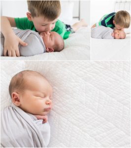 Newborn baby brother with his two older brothers, Indianapolis Newborn Photography, Raindancer Studios
