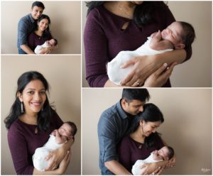 Parents holding newborn baby boy by Raindancer Studios Indianapolis Newborn Photographer Jill Howell